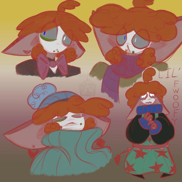 Random Fwoofy doodles because sona