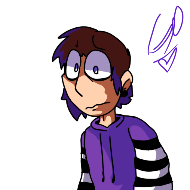 emo boy drawing