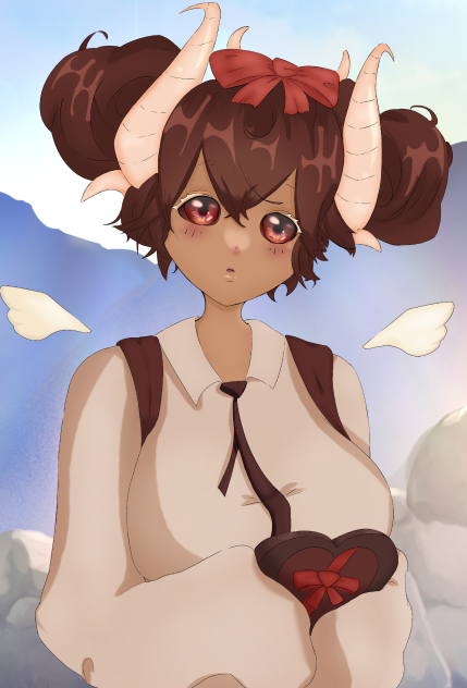 Anime girl demon - ibisPaint