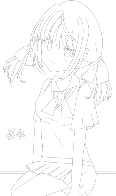 おもたころるみ(lineart)