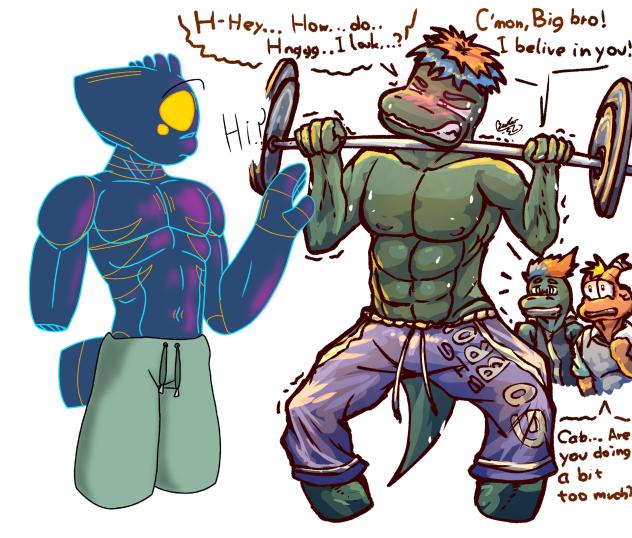 Kinda a muscle collab w. kk +little bros
