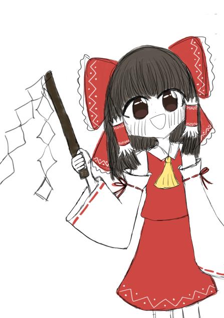 初書き霊夢!