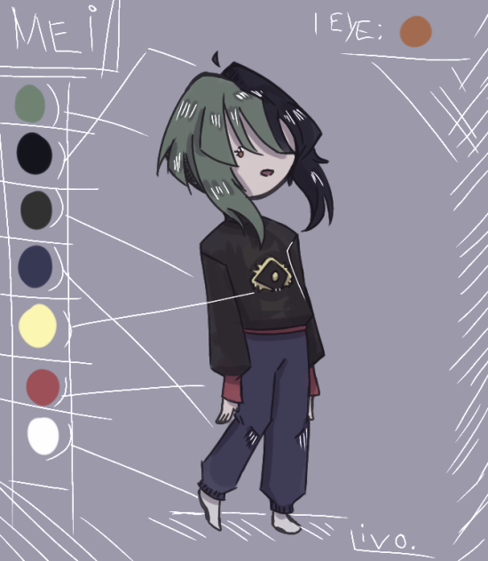 Mei Character Sheet (Chibi)