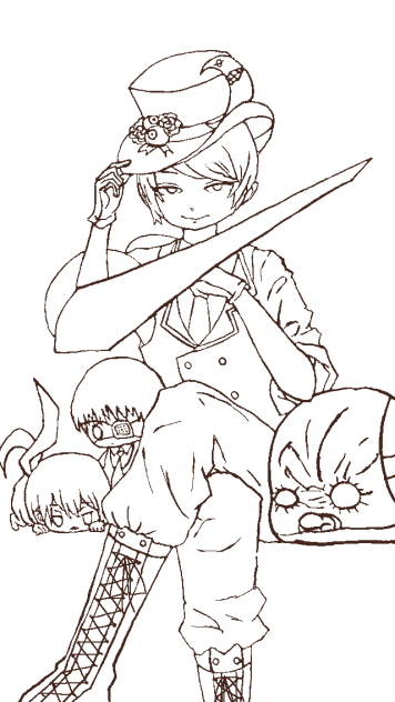 【線画】月山習