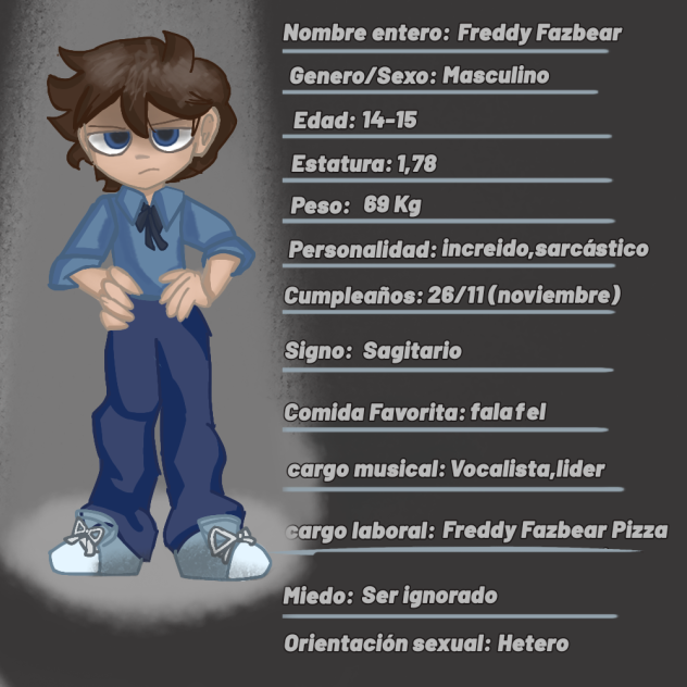 Freddy fnafVY Ficha
