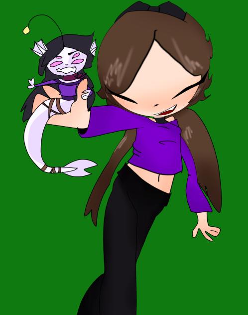 Holding an OC-big head vr