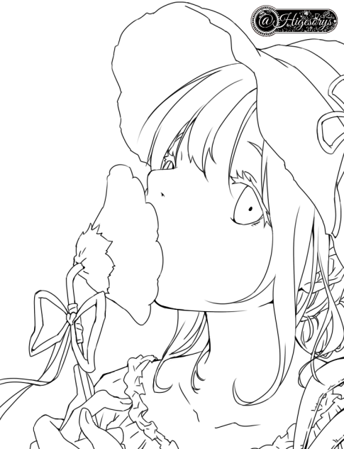 ☆花がたり☆(線画)