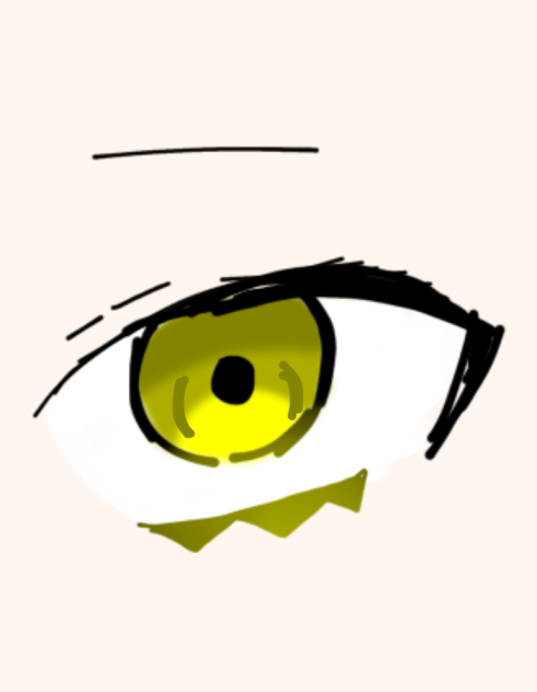 目を描いたよ〜！