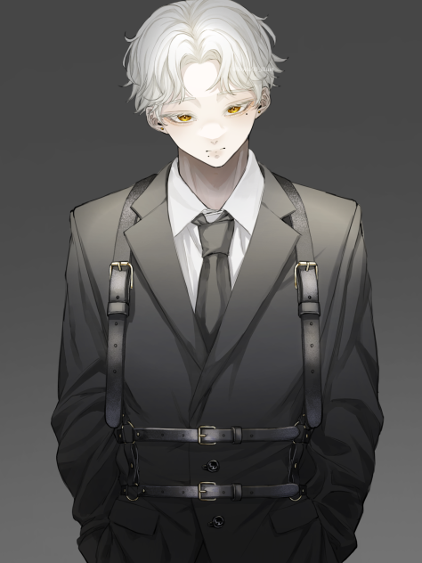 スーツ×ベルト