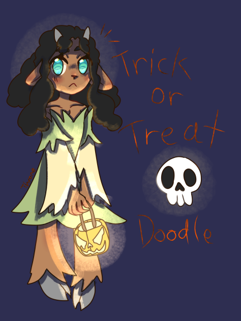 Another Halloween drawing! Doodle!!