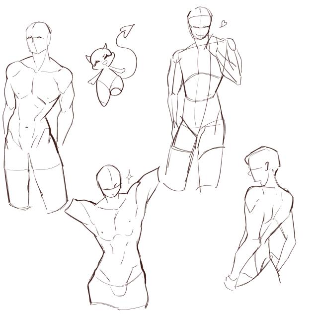 (15)Male sketches🗿