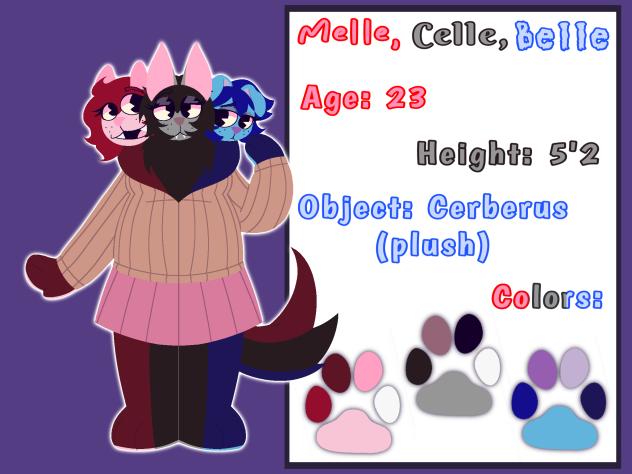 Melle, Celle, & Belle - Character Ref