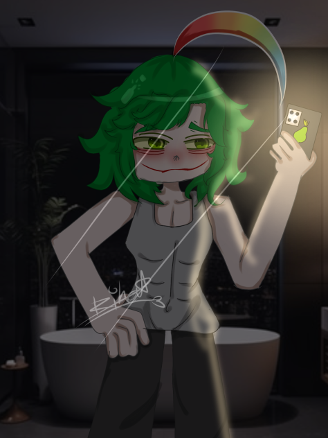 mirror pic 😩 - ibisPaint