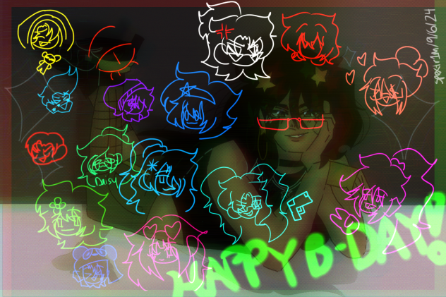 Happy advanced bday art