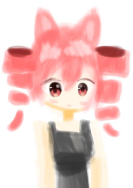レイヤー１枚で描いた重音テト