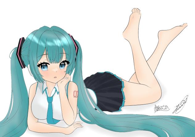 初音ミクさん塗らせていただきました！