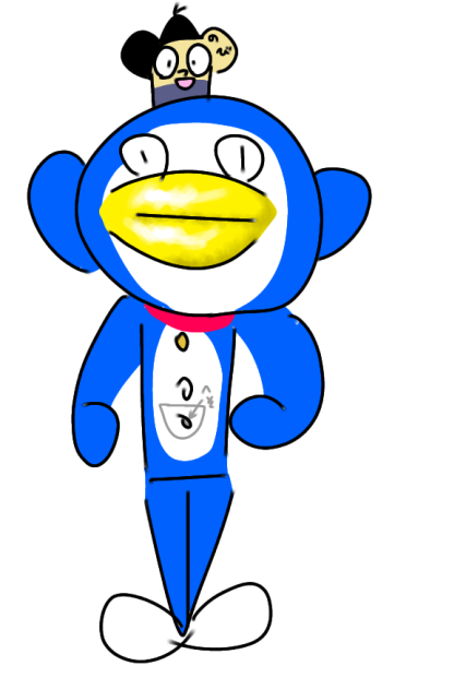 かわいいコックさん塗った