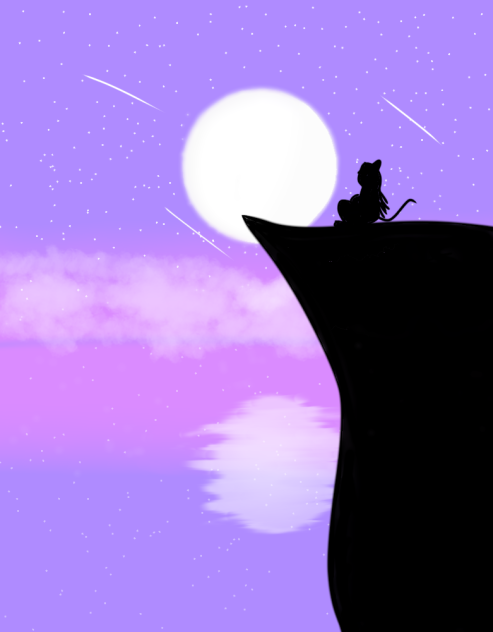 Nightime Ocean - ibisPaint