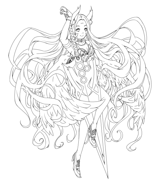 ☆戦女神☆(線画)