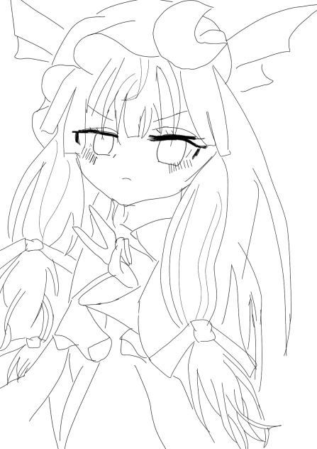 落書きパチェ塗り絵