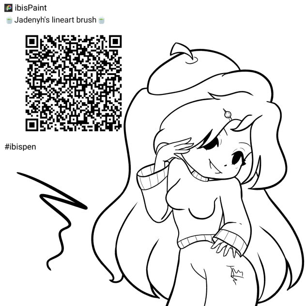 My very basic lineart brush