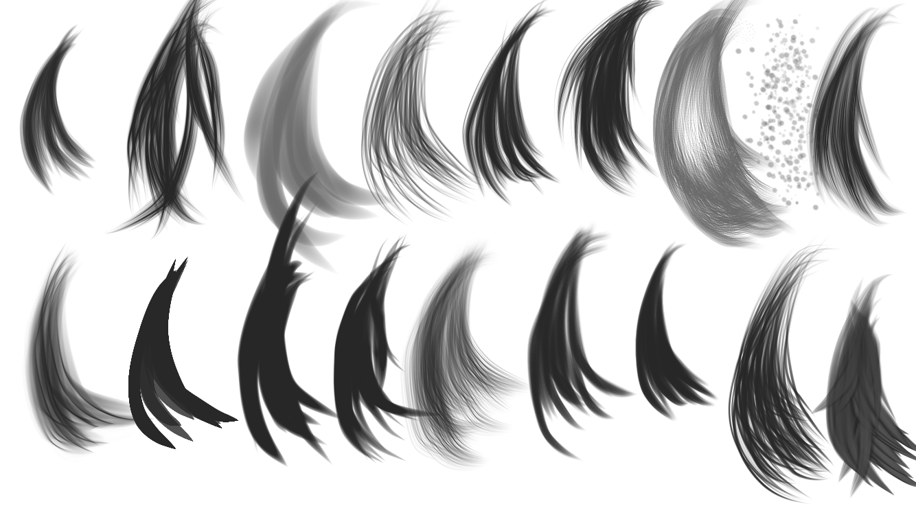 Trying out random brushes - ibisPaint