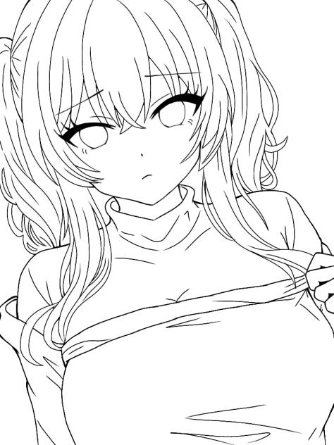 線画 ＊ 塗ってください ［41］