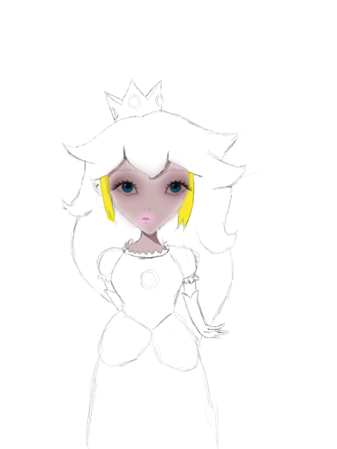 Sketch of peach