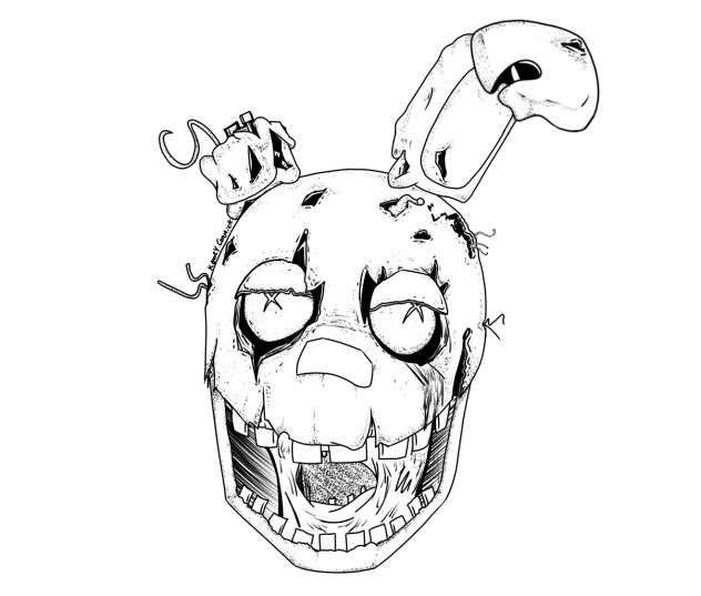 Springtrap stencil work FNAF