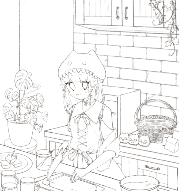 【ミレン】ソミアバレンタイン線画