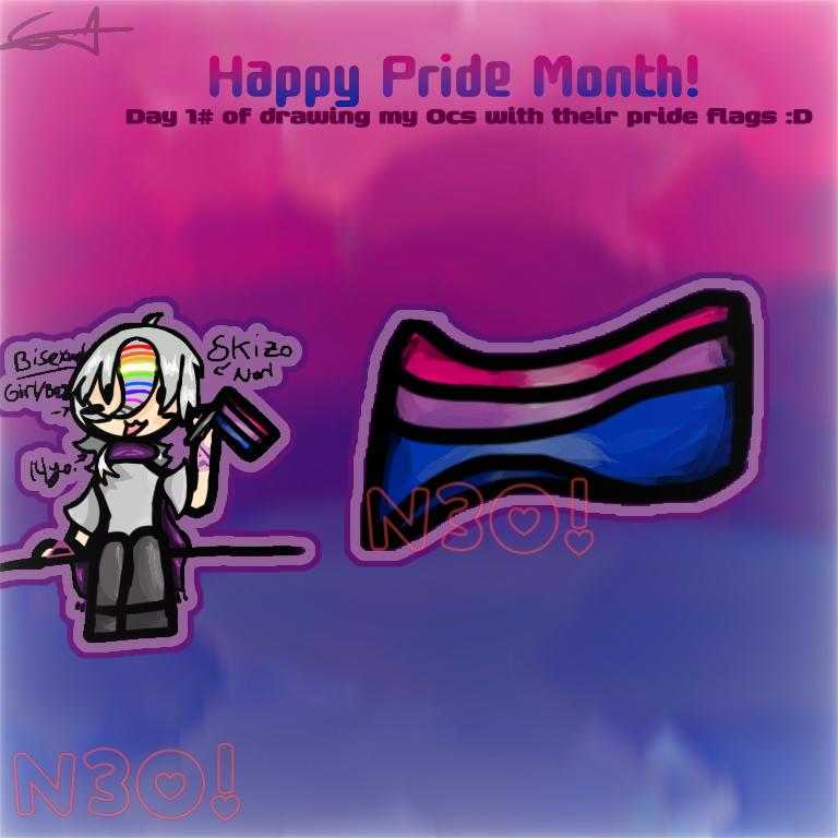 Day 1# of drawing my Ocs w pride flags - ibisPaint