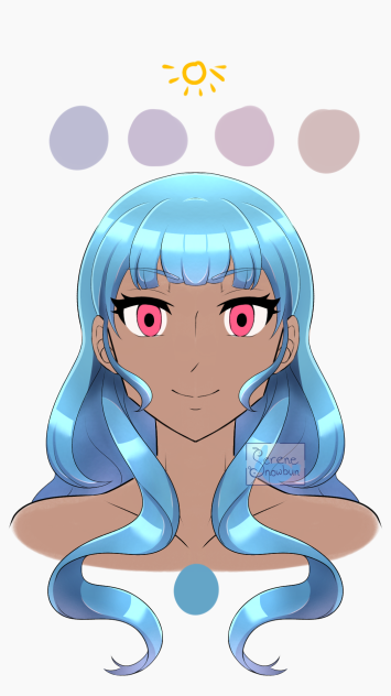 How I Draw & Colour Hair