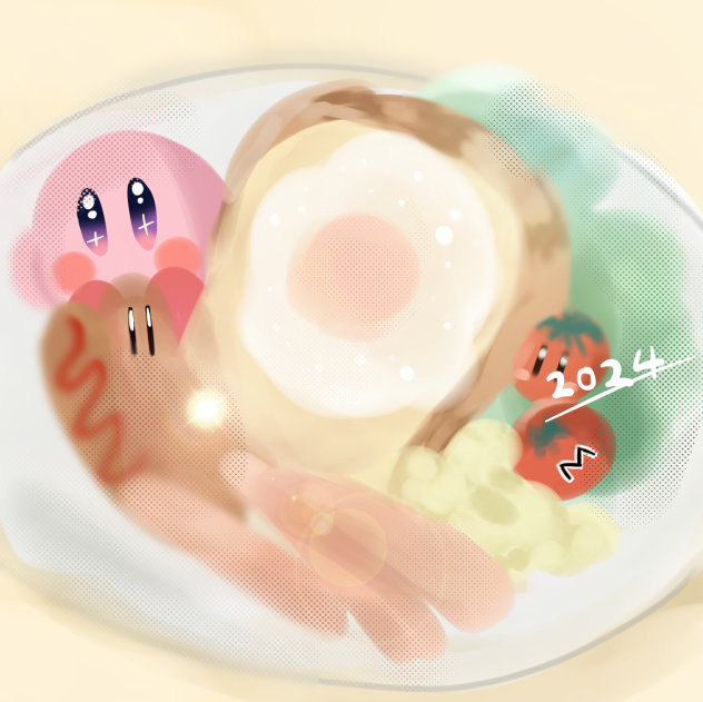 カービィと朝ごはん