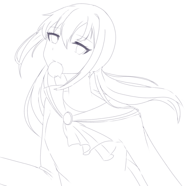 篠崎あゆみ  線画
