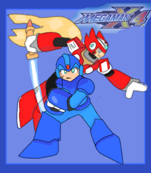 recreating megaman x4 box art