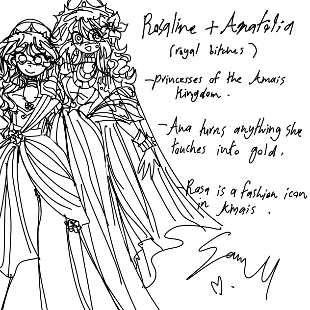 Ocs I made w my sister pt.2 (WIP)