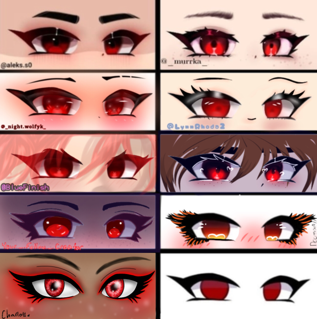 Red Gacha eye Collab