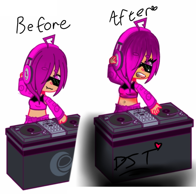 I decided to do the before and after