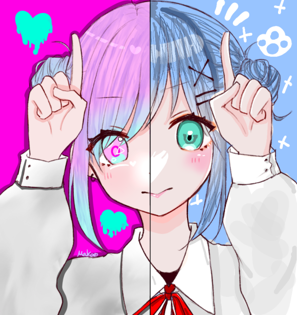 合作したよお💙💝