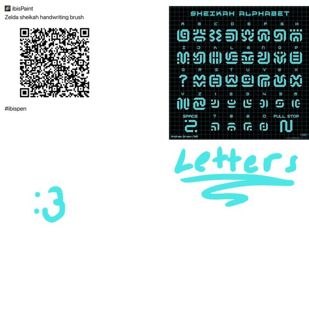 Zelda handwriting brush