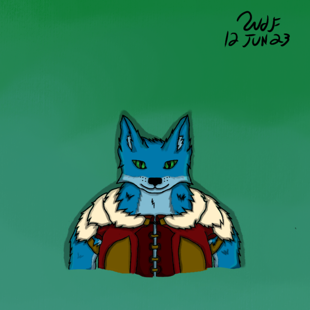 Blue [or teal] 12 Jun 23