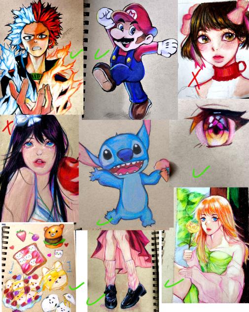 RATING MY  sketch book drawings!