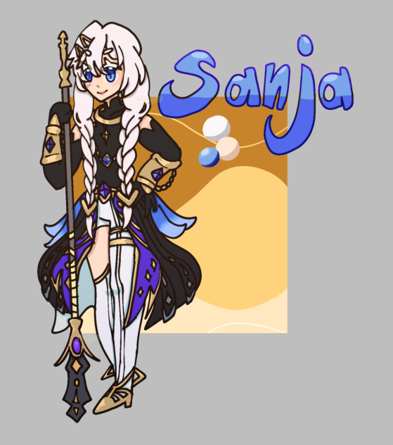 I DREW Sanja my 1. genshin oc‼️😍