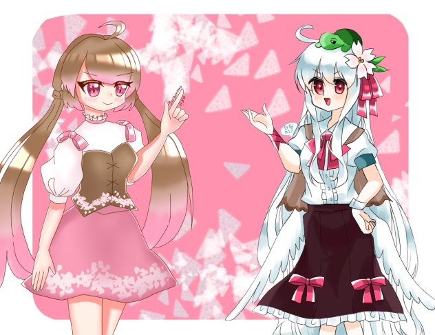 白桜ちゃん&結子　合作！