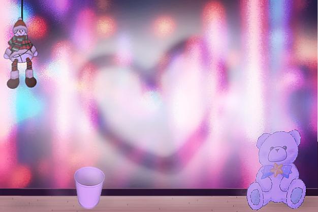 the window view with a heart