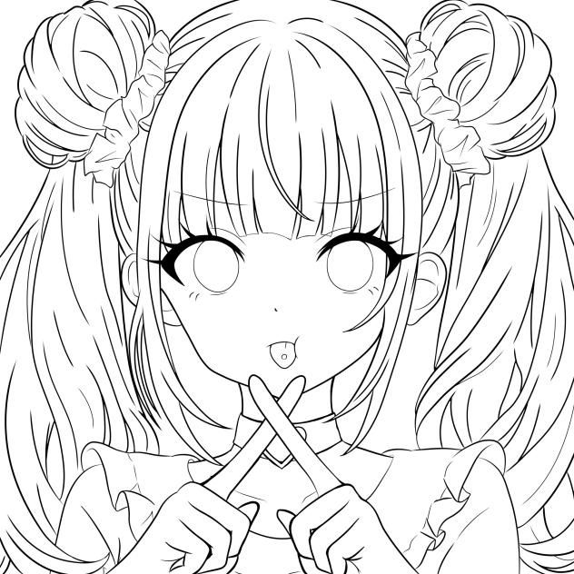 塗り絵＊線画[72]