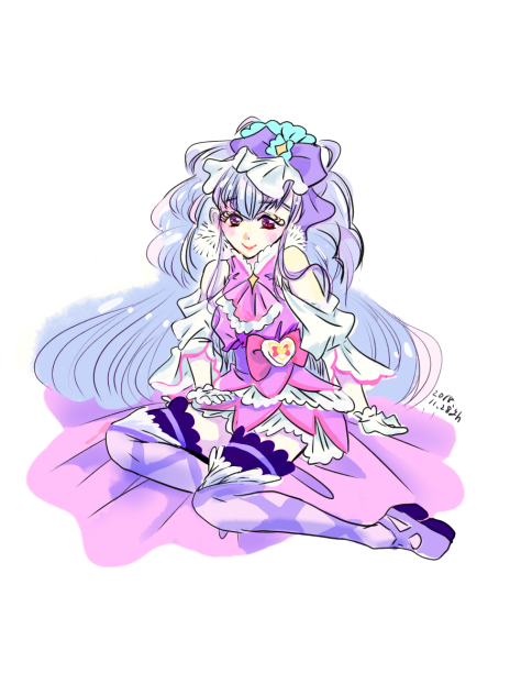 プリキュア キャンバスアート キュアアムール キュアアムール - ibisPaint