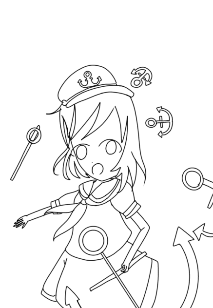 ムラサ線画