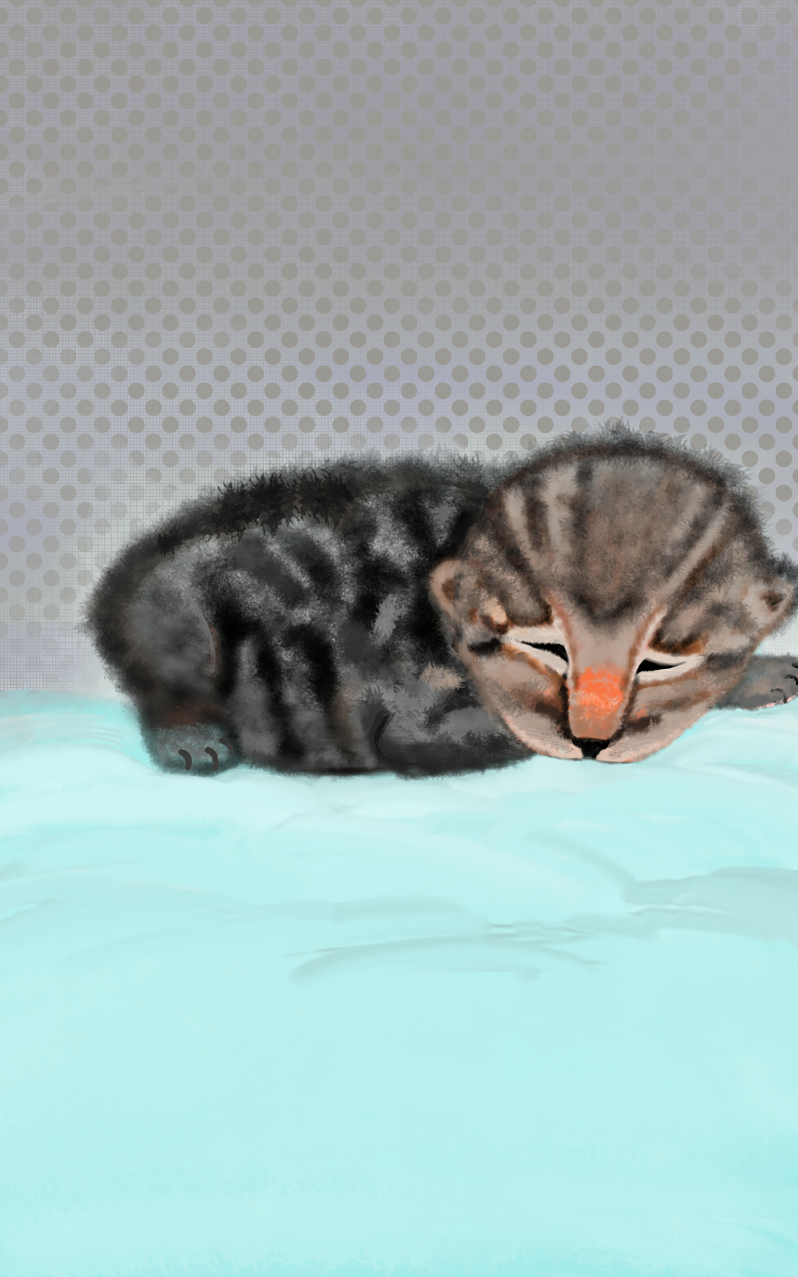 Newborn kitten - ibisPaint