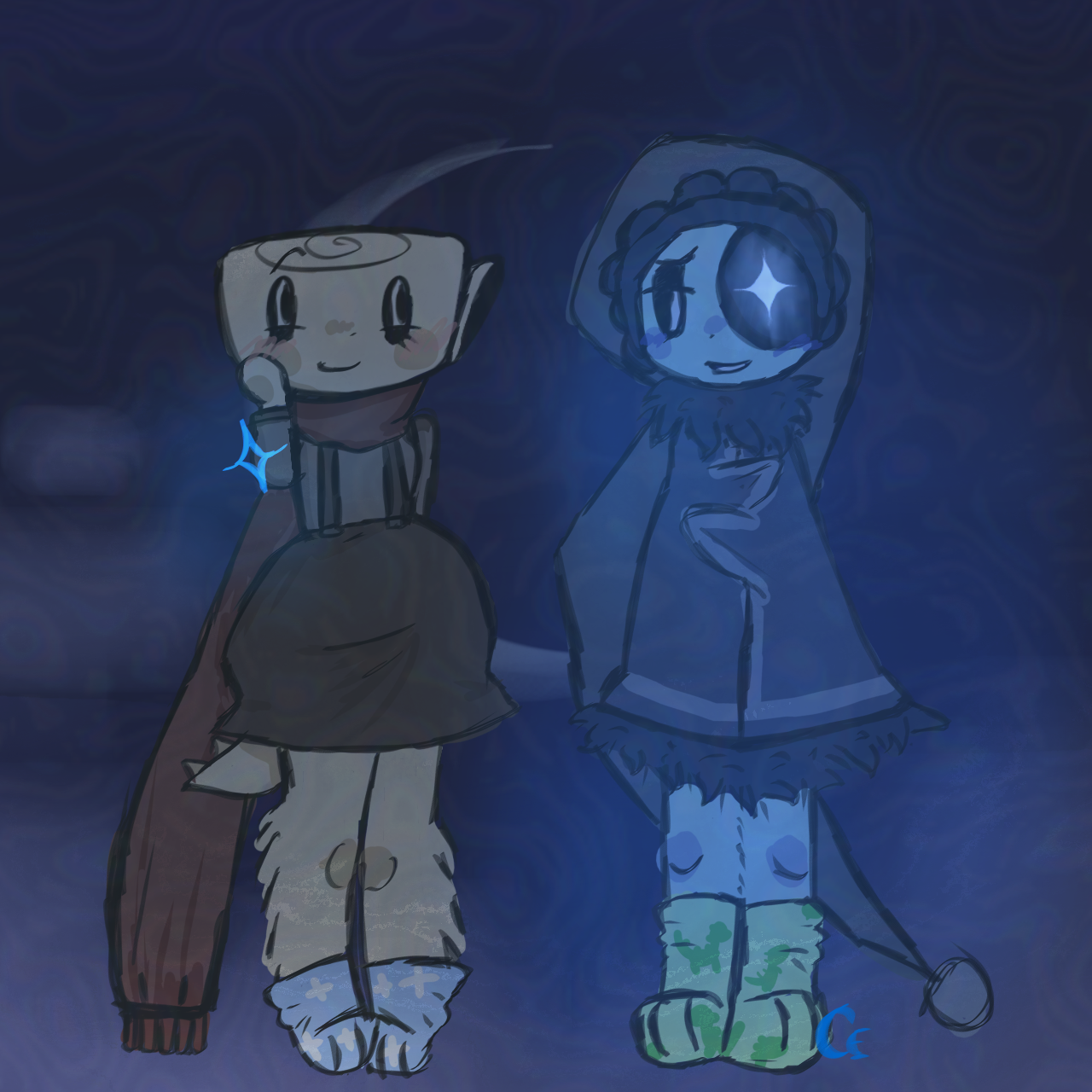 Matching socks ♡ MOONSHELL - ibisPaint